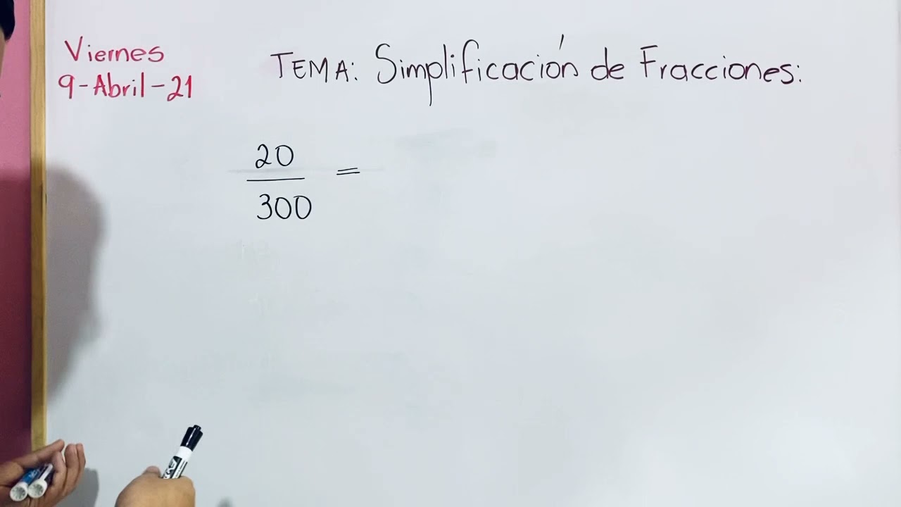 SIMPLIFICACI&Oacute;N DE FRACCIONES 2/3