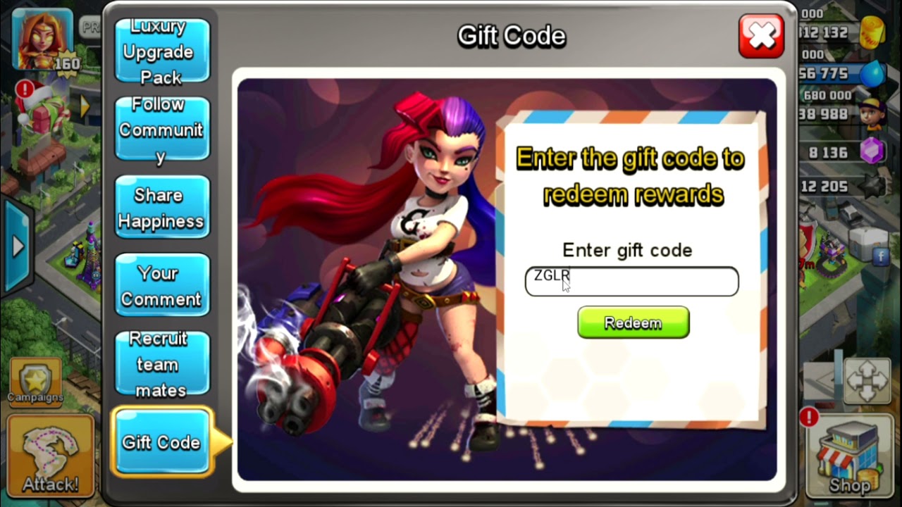 NEW GIFT CODE APPEAR DECEMBER 2021!!!!- CLASH OF ZOMBIE #giftcode #xwarheroes #clashgamer