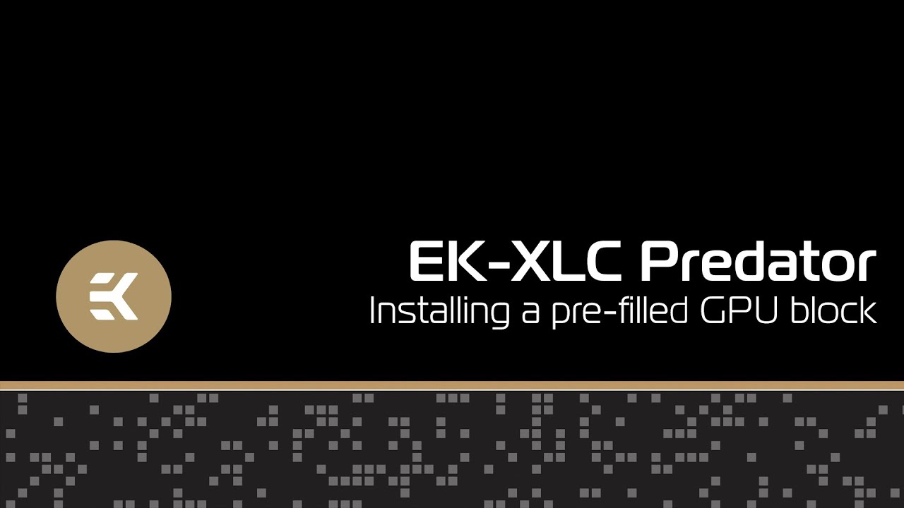 EK-XLC Predator - GPU water block installation