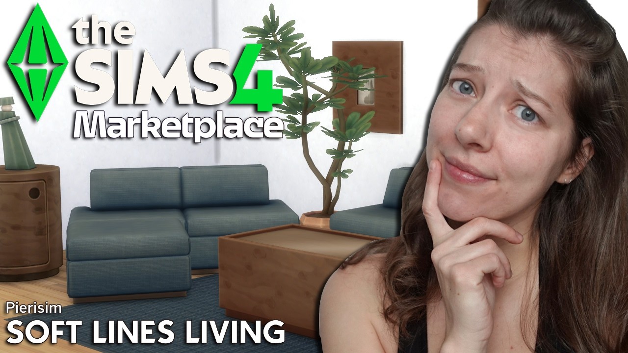 Обзор дополнения Soft Lines Living от Pierisim для The Sims 4 Marketplace | OhcluckGames