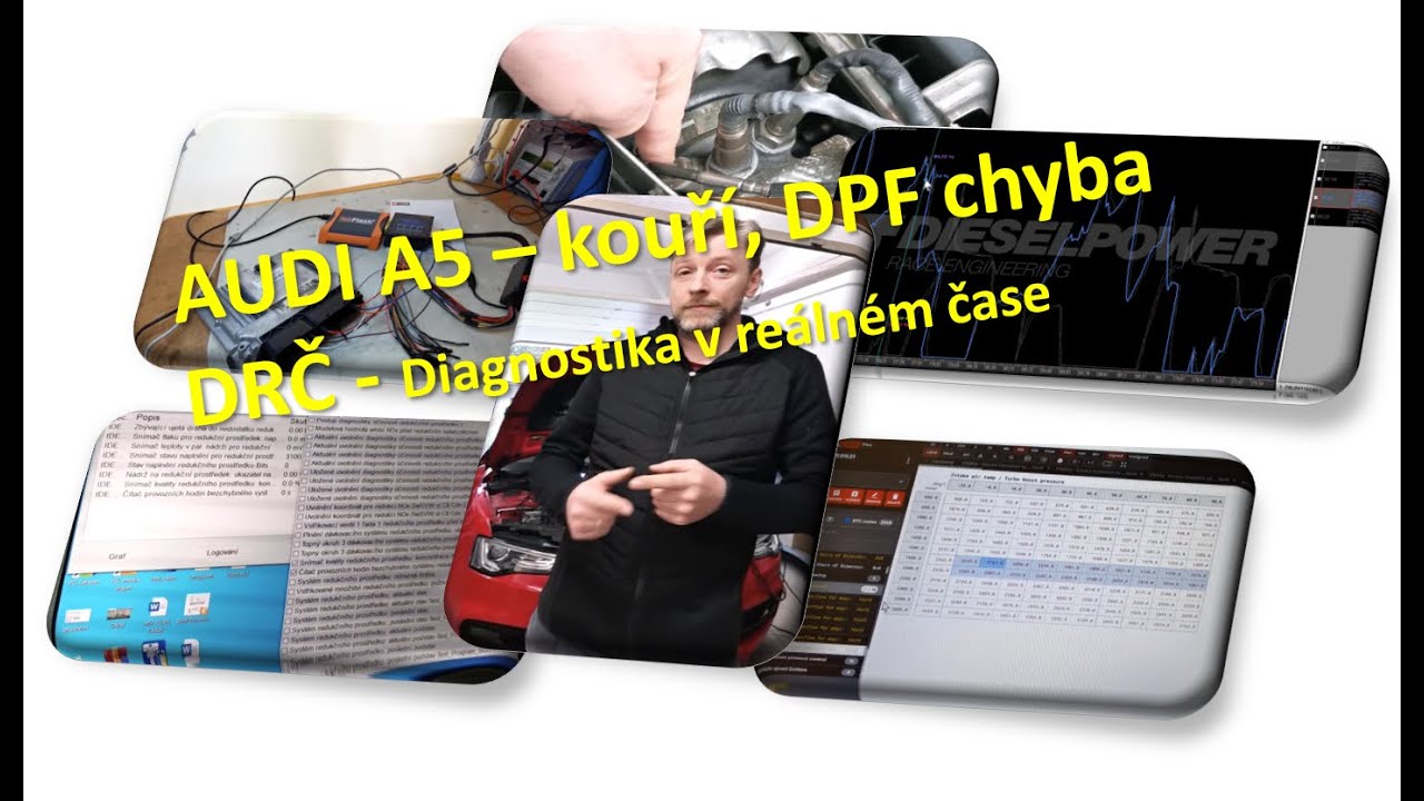 Diagnostický případ 006 - Audi A5 2.0 TDI CR 140kW 2016 - problém EGR/DPF