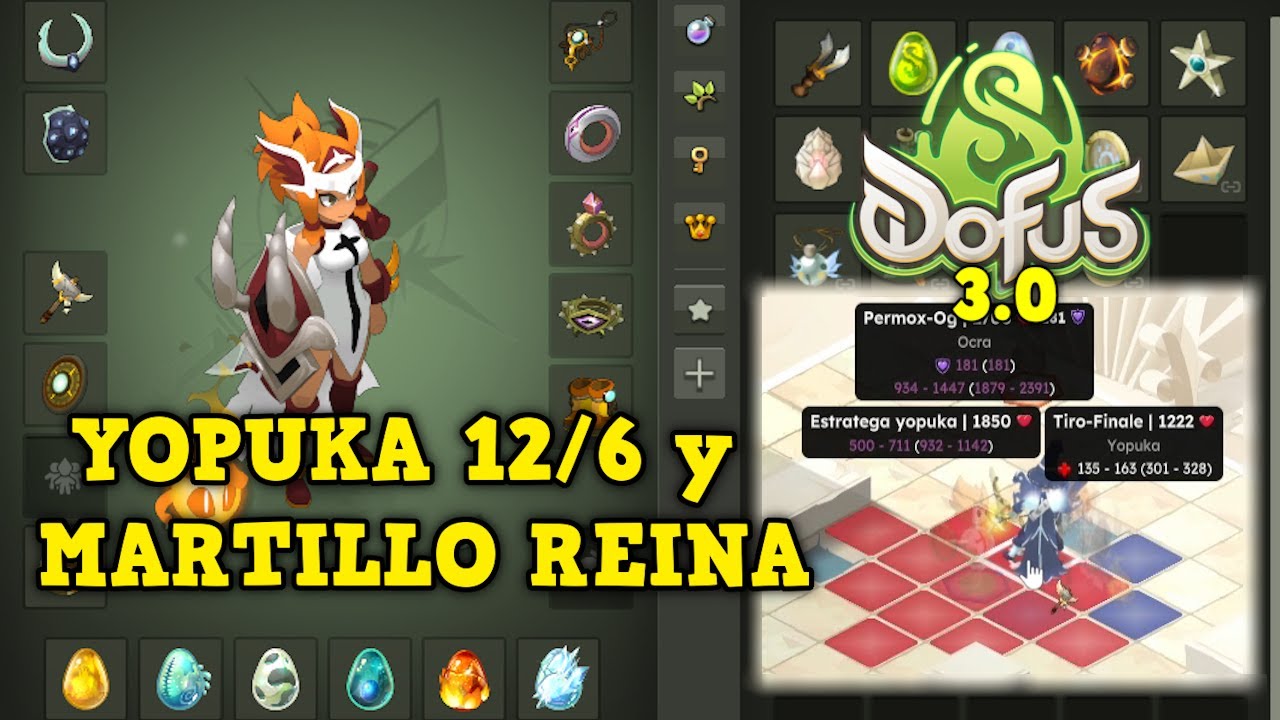 [DOFUS 3.0] &iexcl;HA VUELTO! YOPUKA de FUERZA/CR&Iacute;TICO y MARTILLO REINA | Koliseos 1vs1 - Kuyvros-yt