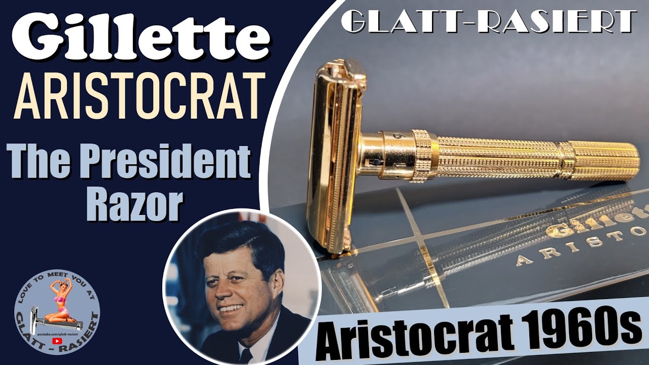 GILLETTE ARISTOCRAT ║ The President Razor / Rasierhobel / Nassrasur // GLATT - RASIERT