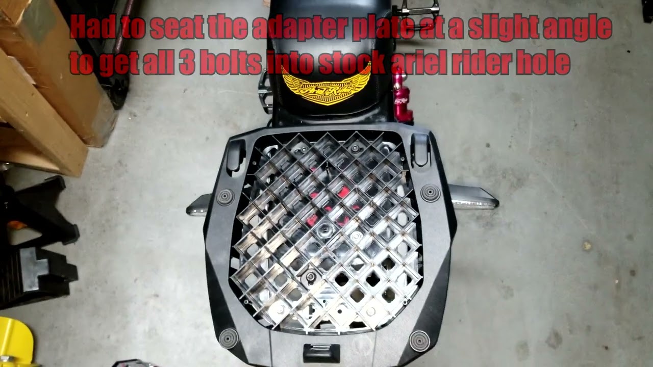 Ariel Rider Grizzly V2 - Givi Outback 42 Liter Monokey Top Case Install