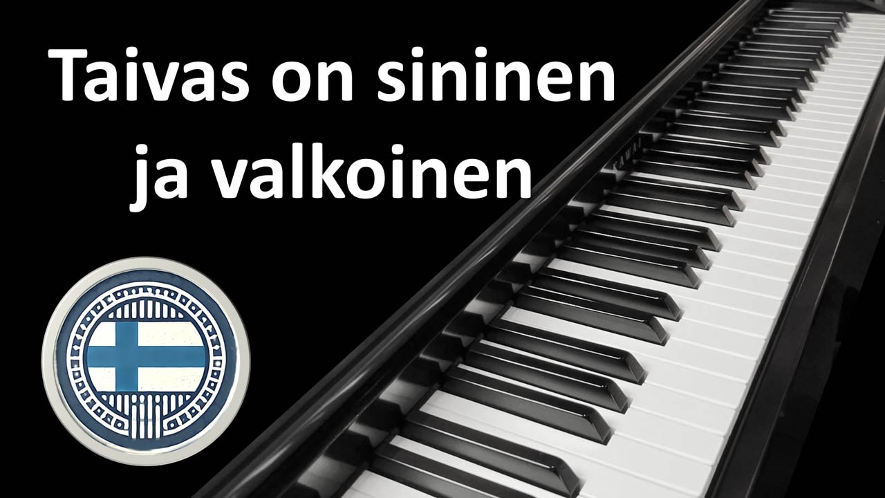 Taivas on sininen ja valkoinen (piano)