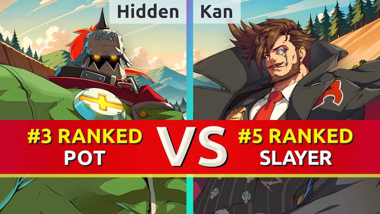 GGST ▰ Hidden (#3 Ranked Potemkin) vs Kan (#5 Ranked Slayer). High Level Gameplay