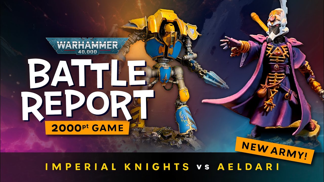 The Aeldari Enter! Imperial Knights vs Eldar Warhammer 40000 10th Ed Battle report - New Army Debut