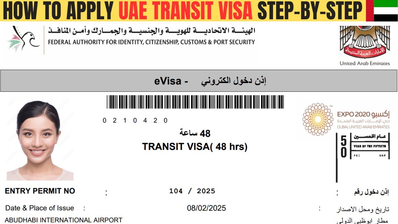 How to Apply for a UAE Transit Visa 2025 | Step-by-Step Guide Complete Process | Abu Dhabi Visa