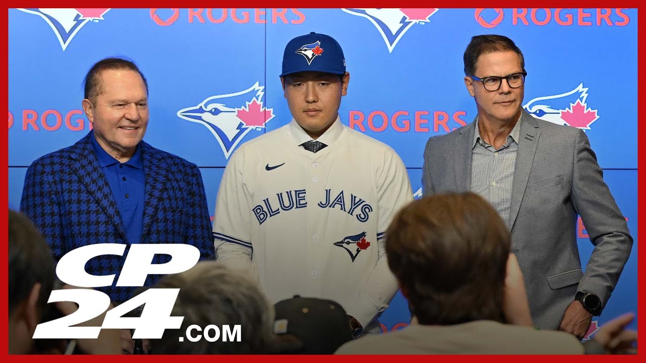 Toronto Blue Jays introduce Japanese slugger Kazuma Okamoto