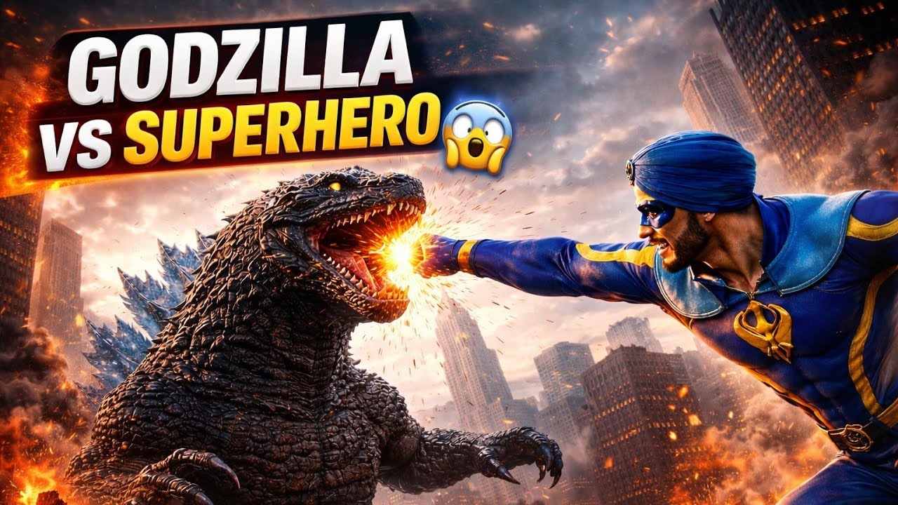 A Flying Jatt: Gord Zilla Attacks India 🔥 A Flying Jatt 🦸Saves the City | Epic Cinematic Fight