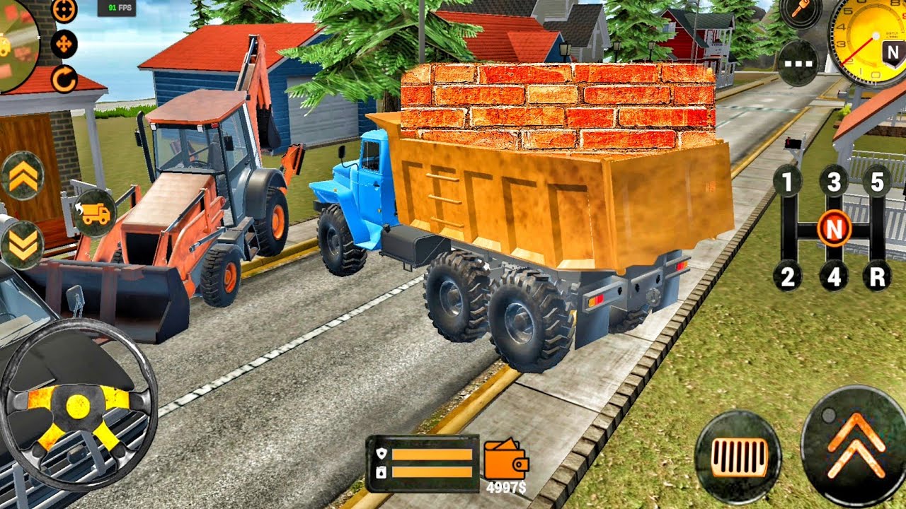 Backhoe Loader JCB Simulator Gameplay - Indian Vehicles JCB Truck Driving - Android Gameplay