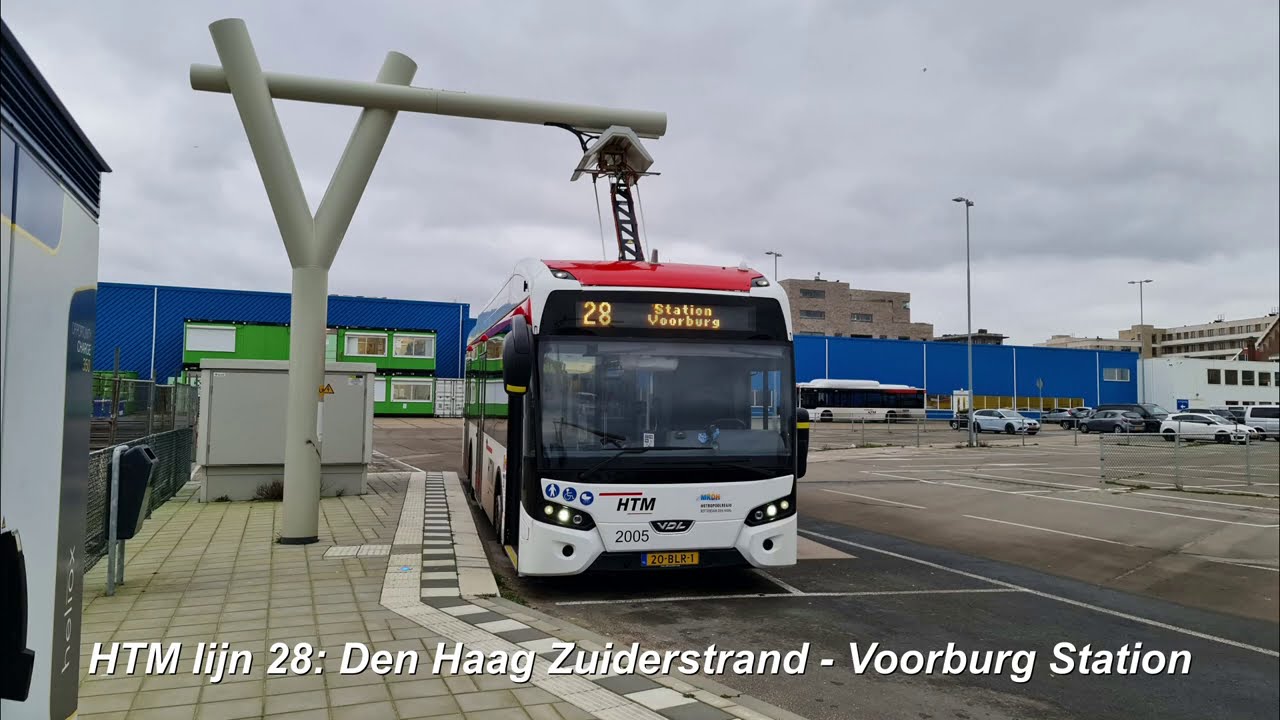 HTM lijn 28: Den Haag Zuiderstrand - Voorburg Station | 2021 | Omleiding centrum fase 2