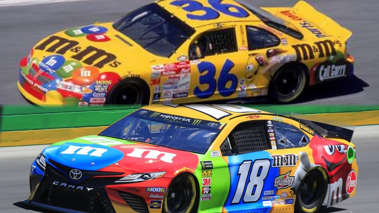 NASCAR M&M's Paint Scheme Evolution