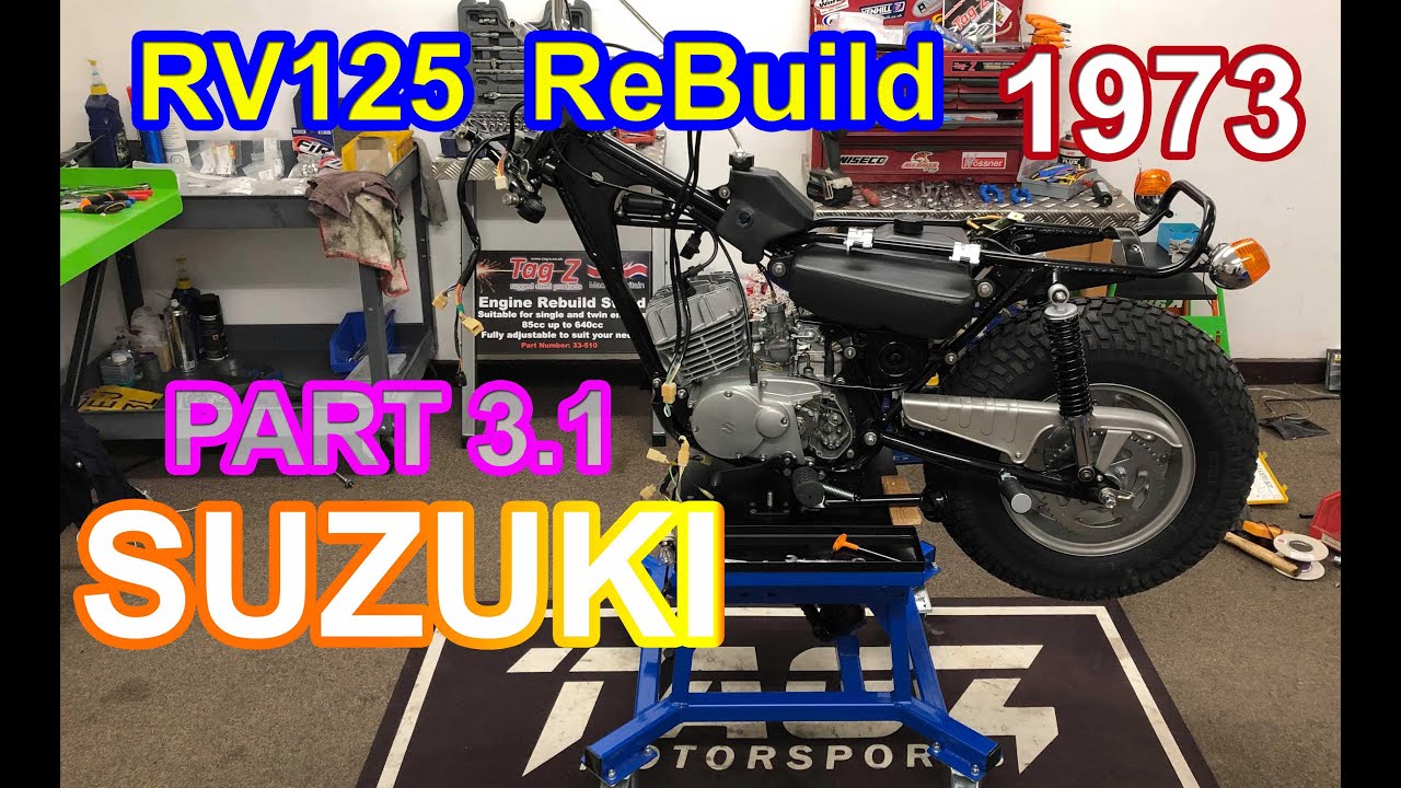 Part 3.1 RV125 SUZUKI ReBuild 1972-1982 STARTING TO LOOK LIKE A BIKE!!!