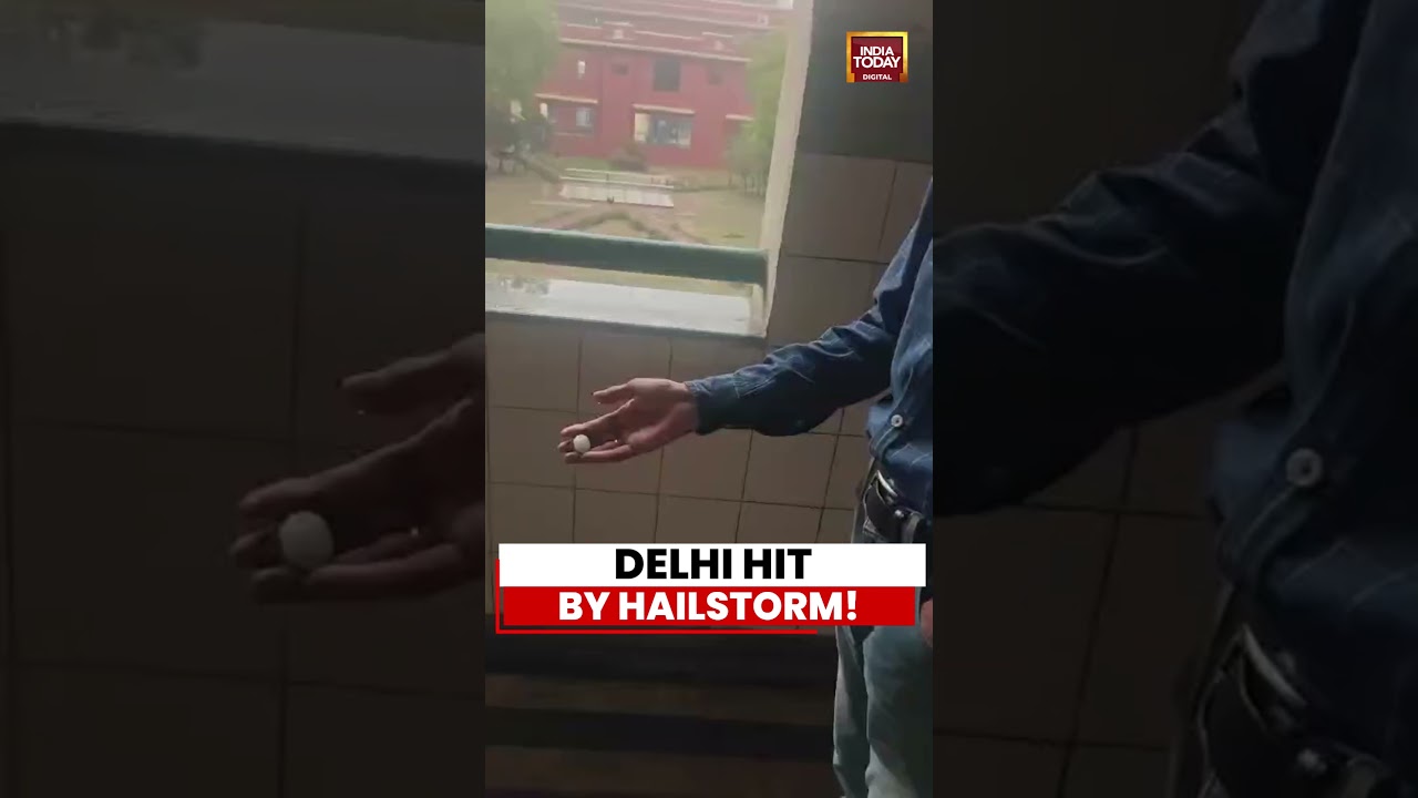 Delhi Hit By Hailstorm | Heavy Rain & Hail Lash East Delhi Amid Weather Chaos #delhi #weather