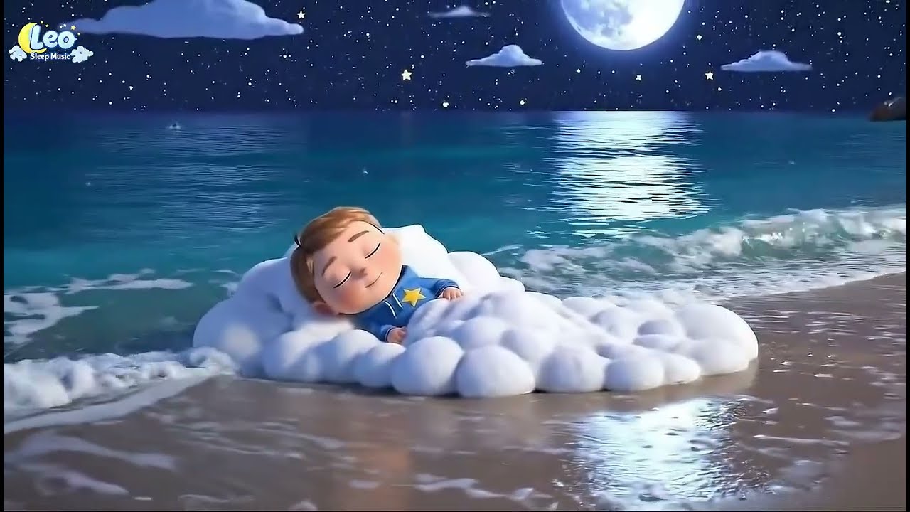 Ocean Night Sleep 🌊 | Relaxing Sleep Music for Kids — Leo Sleep Music