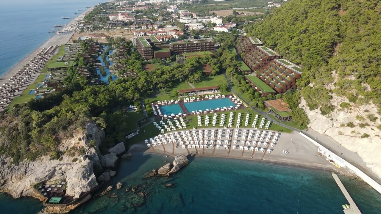 Antalya Kemer Kiriş Çamyuva Sahil Drone uçuşu Max Royal Ve diğer Oteller