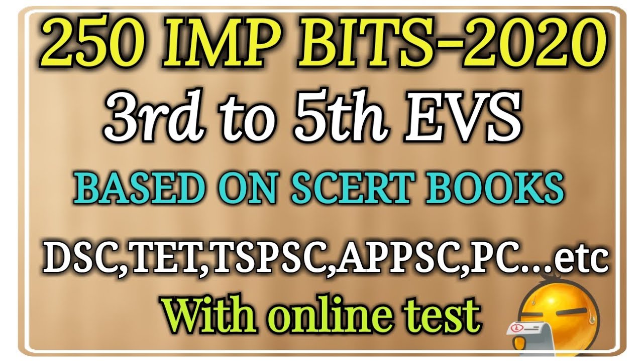DSC most important EVS bits/ 3rd class to 5th class |250 bits by sri sai tutorial