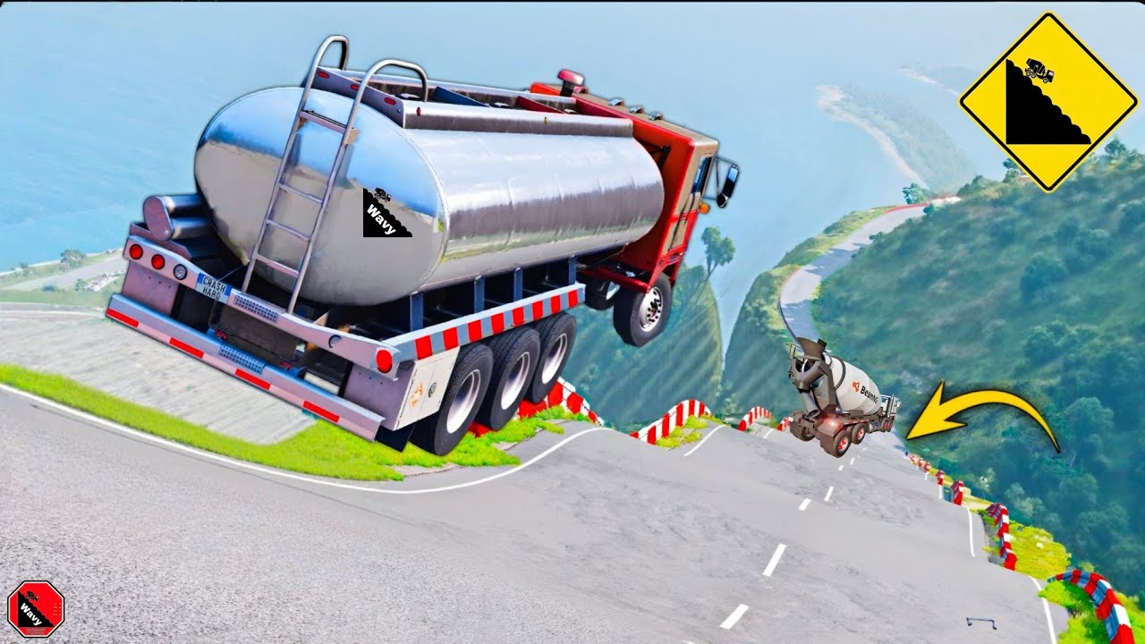 CARS vs WAVY ROAD EP:01 - Most Insane Car Fails Yet! ☢️BeamNG.Drive!