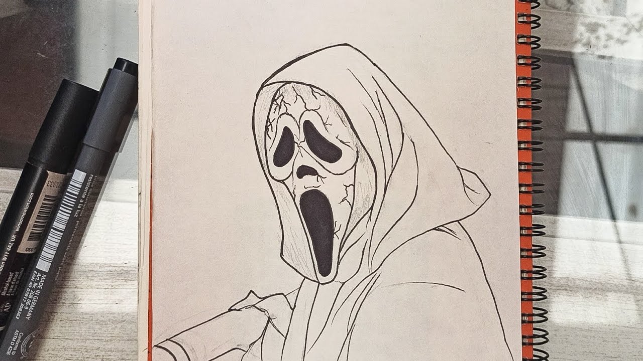 How to Draw Scream Vl - Ghostface | Step by Step