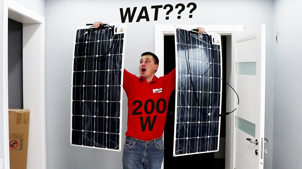 200W из ALIEXPRESS. ГИБКИЕ СОЛНЕЧНЫЕ ПАНЕЛИ из КИТАЯ для АВТОМОБИЛЯ и не только