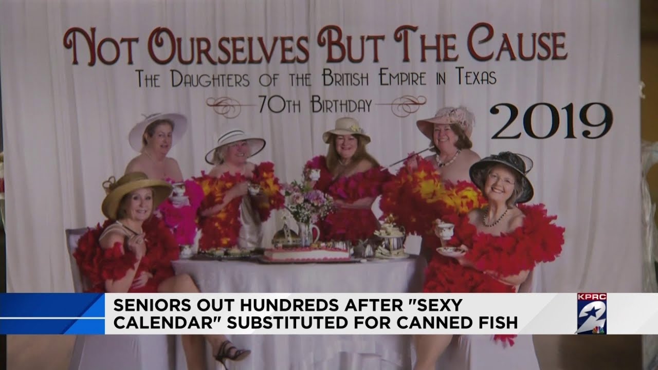Seniors out hundreds after sexy calendar substituted form canned fish