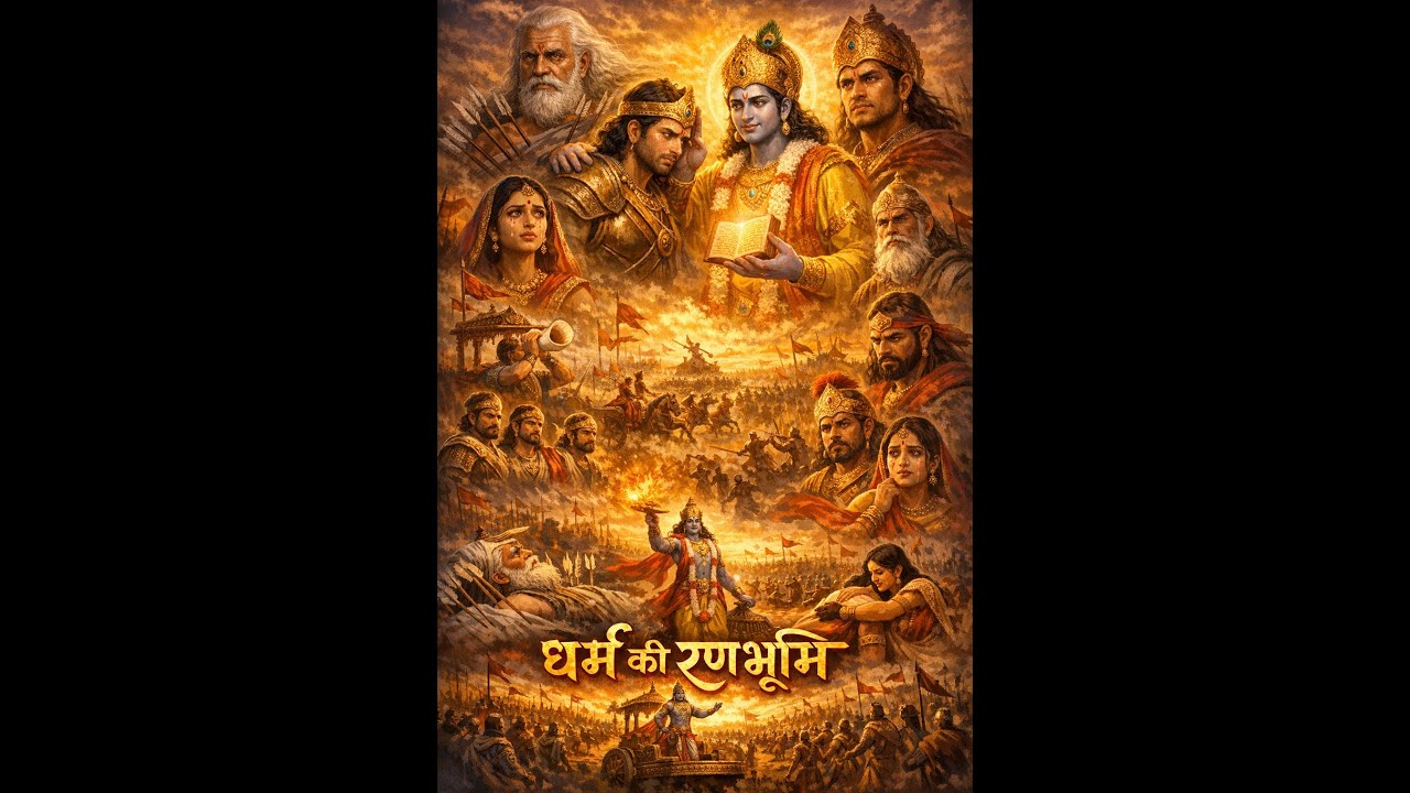 धर्म की रणभूमि – महाभारत की सबसे शक्तिशाली गाथा | Krishna & Arjun