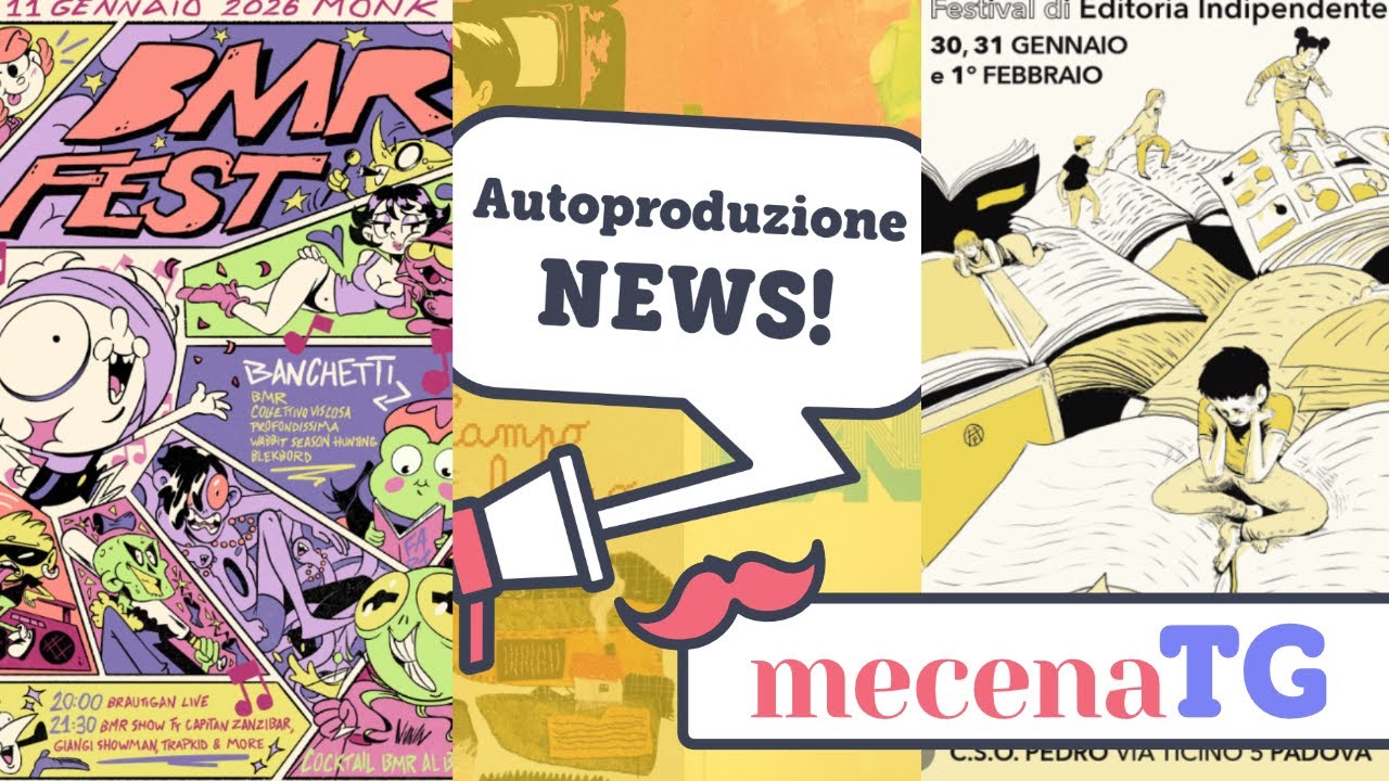 Si ricomincia con il fumetto autoprodotto! - mecenaTG 8 gennaio 2026