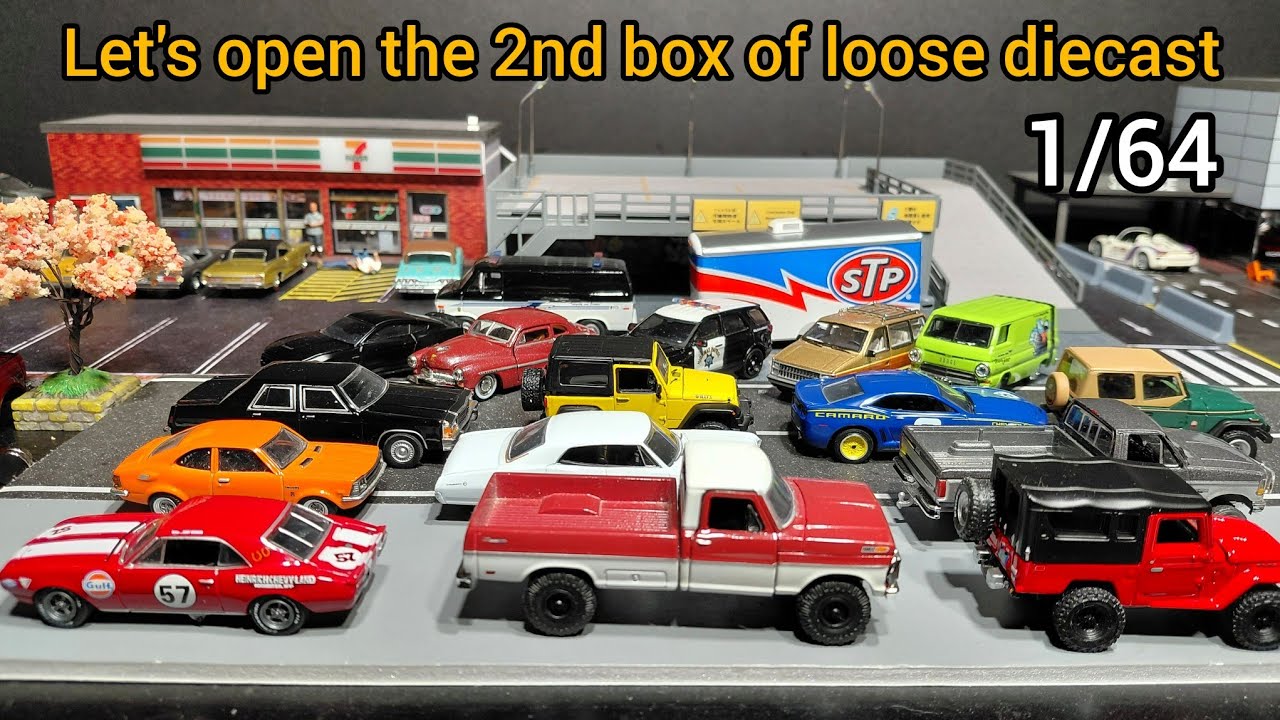 Opening up the 2nd box of random loose diecast from a friend.