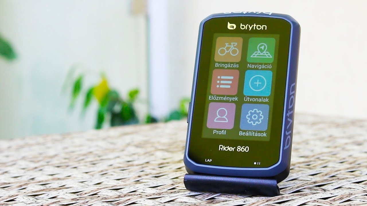 Érintőképernyős, színes térképes, kerékpáros navigáció - Bryton Rider 860 teszt