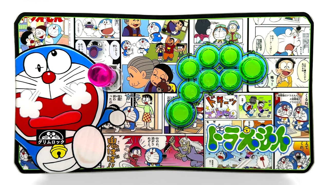Doraemon themed DIY 4TW Fightstick Build!