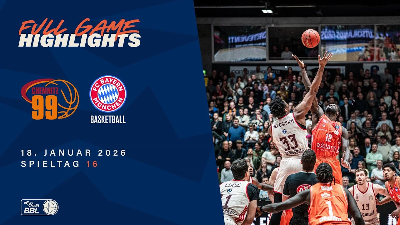NINERS Chemnitz vs. FC Bayern München Basketball - Full Game Highlights - Spieltag 16, 25/26