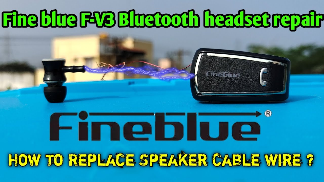 FineBlue FV3 Stereo Bluetooth Earphone Repair || Wire Replacement || buttonset