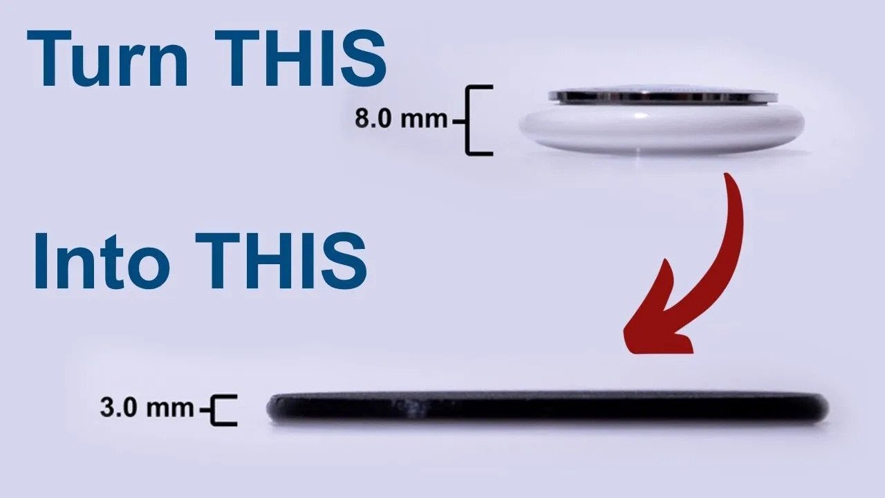 How to turn AirTag into a 3mm Card for Your Wallet! (UPDATED VIDEO IN DESCRIPTION)