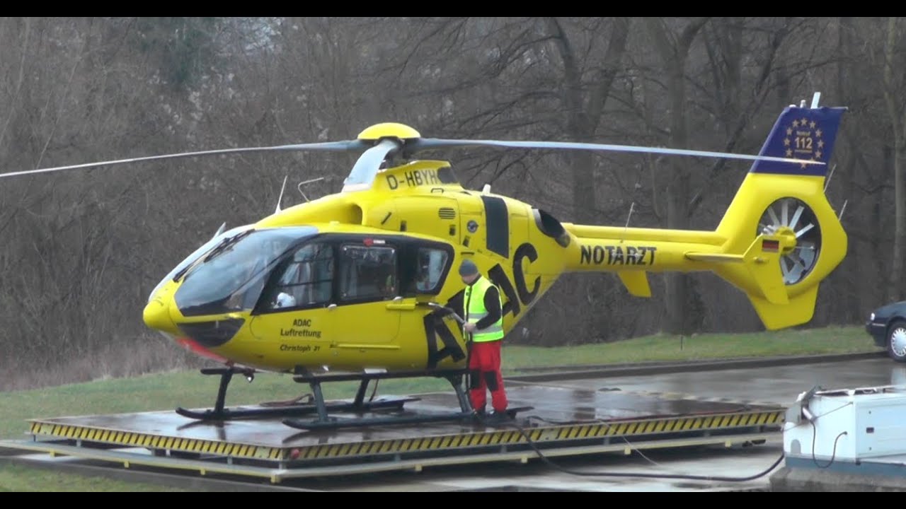 Rettungshubschrauber Christoph 31 Berlin (D-HBYH) | Einsatz während Betankung