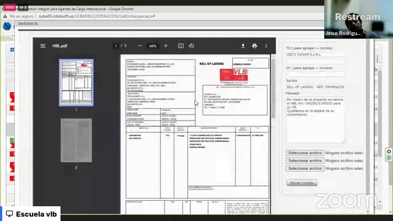 ¿Como emitir el conocimiento de embarque o B/L utilizando el software aduanero?
