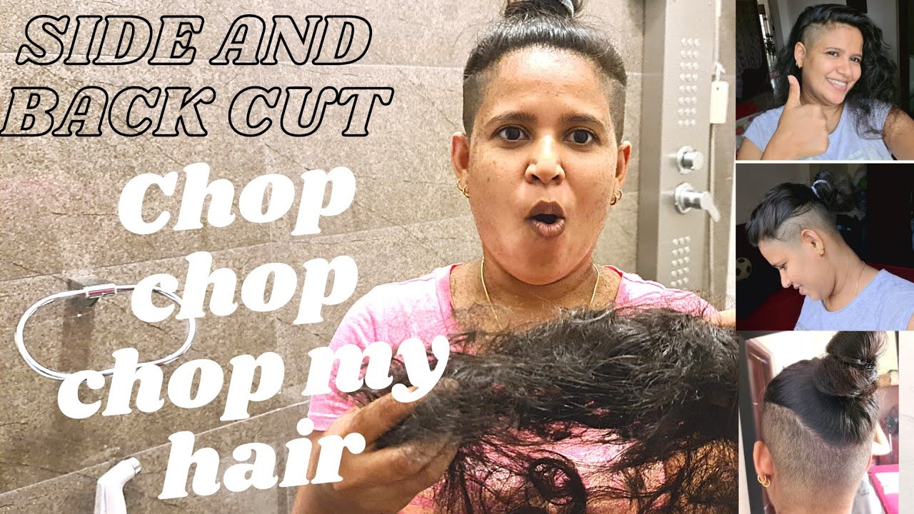 How to cut undercut hair for women with curly hair at home. 