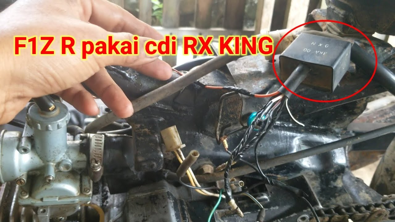 merangkai jalur pengapian yamaha F1ZR pakai cdi rx king