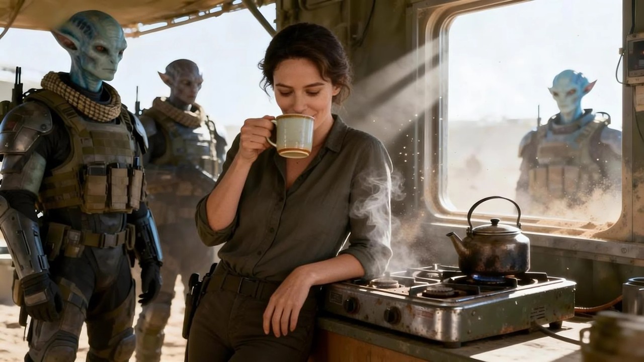 The Human Brewed Coffee Before Battle — The Apex Thought It Was a Ritual of Courage ” | Sci Fi HFY