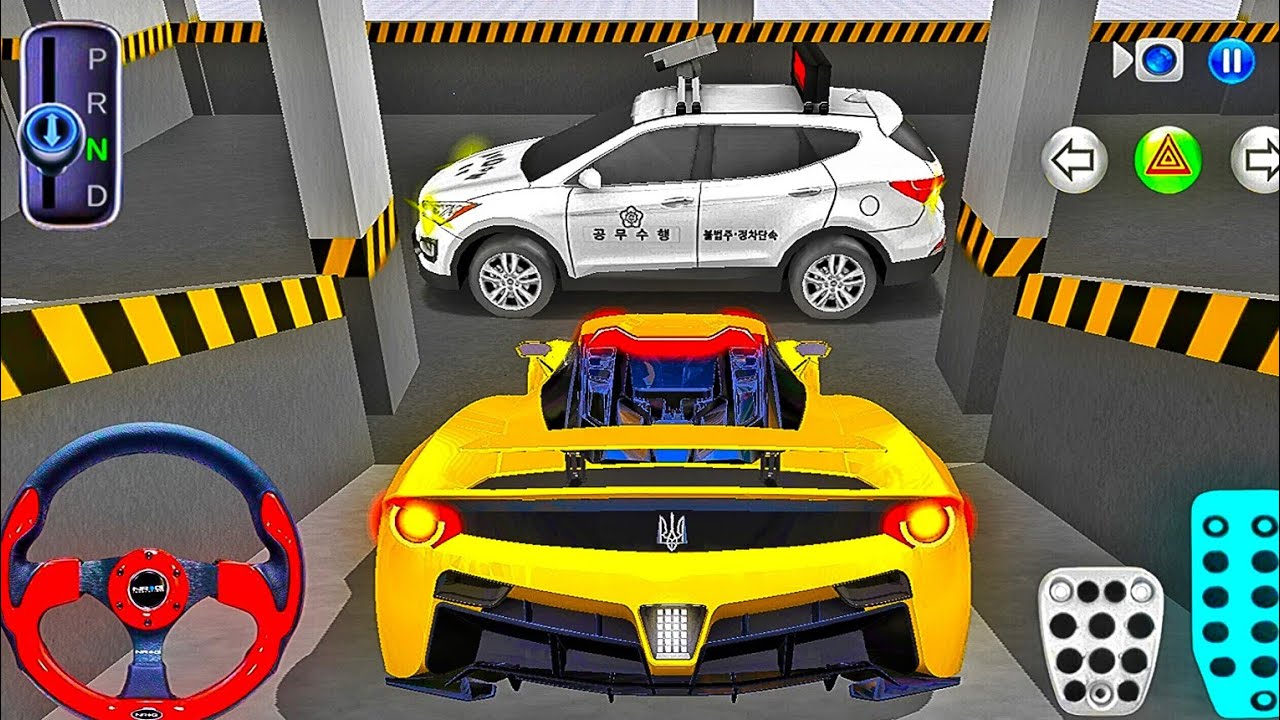 New Yellow High Speed car For Parking 🅿️ 3D Driving Class 2026 - Best Android iOS 3D car gameplay