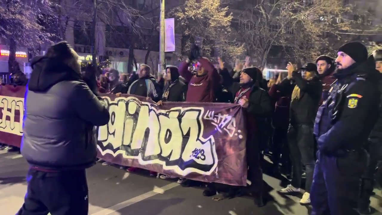 RAPID A PLECAT SPRE ARENA NATIONALA! ORIGINAL SI RAHOVA, CORTEO UMAR LA UMAR