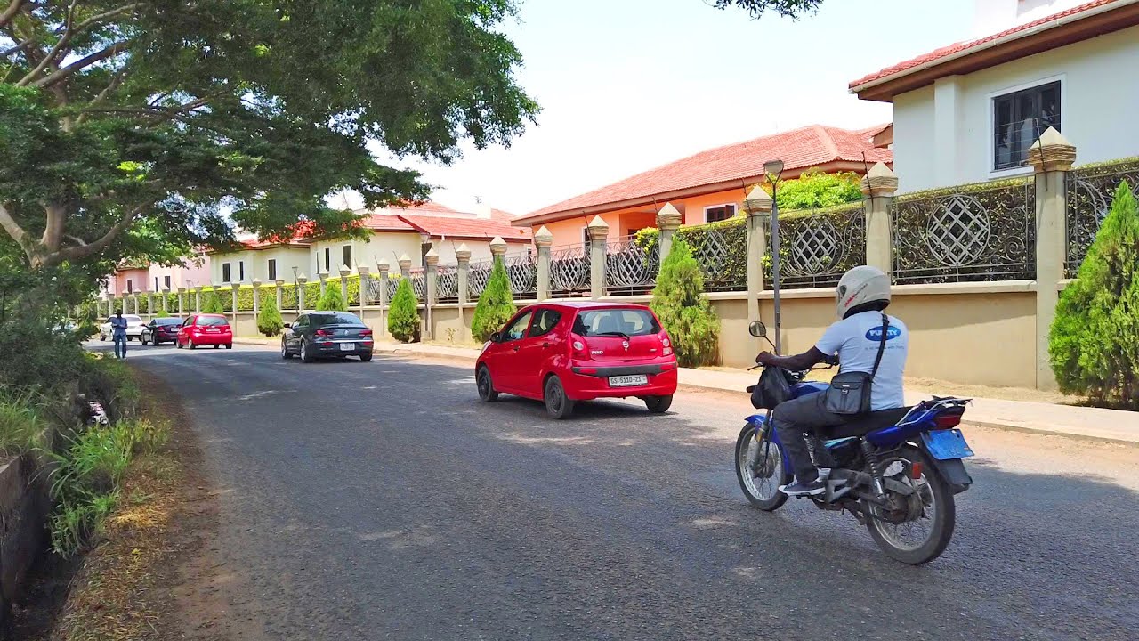 PEACEFUL CANTONMENTS RESIDENCE GHANA ACCRA AFRICAN WALK VIDEOS