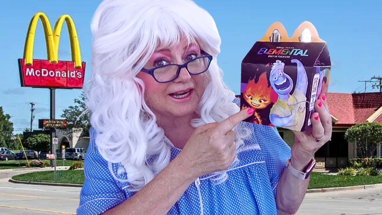 McDonald's Happy Meal Chicken McNuggets Disney Pixar Elemental Movie Granny McDonalds