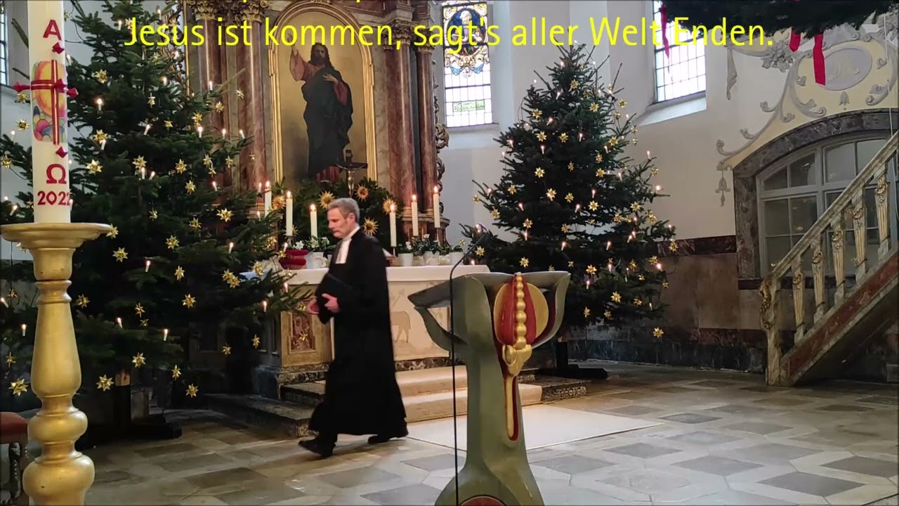 Jesus ist kommen (EG 66, Strophen 8+9; mit Text) und Nachspiel zum Thema mit BWV 540