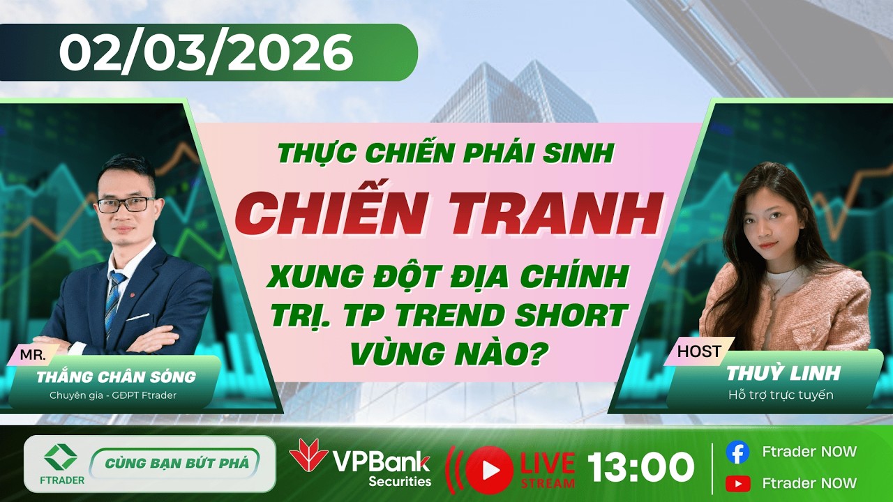 🔴 [LIVESTREAM - NGANG] PHÁI SINH THỰC CHIẾN - XUNG ĐỘT THẾ GIỚI: VÀO TREND SHORT HAY CHƯA?