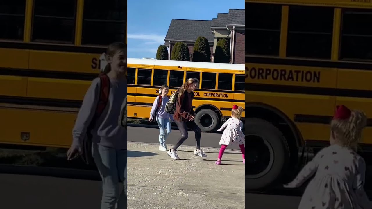 Bloopers from little sister waiting for her older sisters to get home from school!
