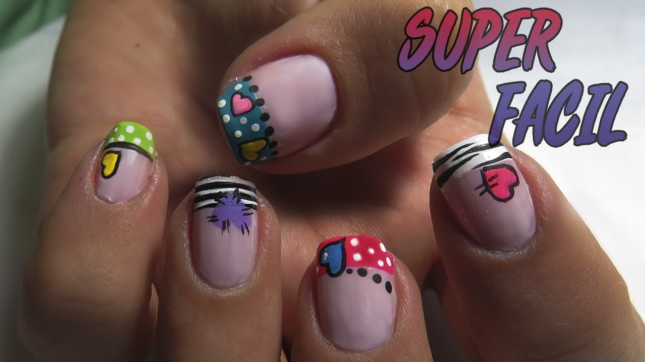 Decoración de Uñas Con Frances - Diseño de Uñas Fácil