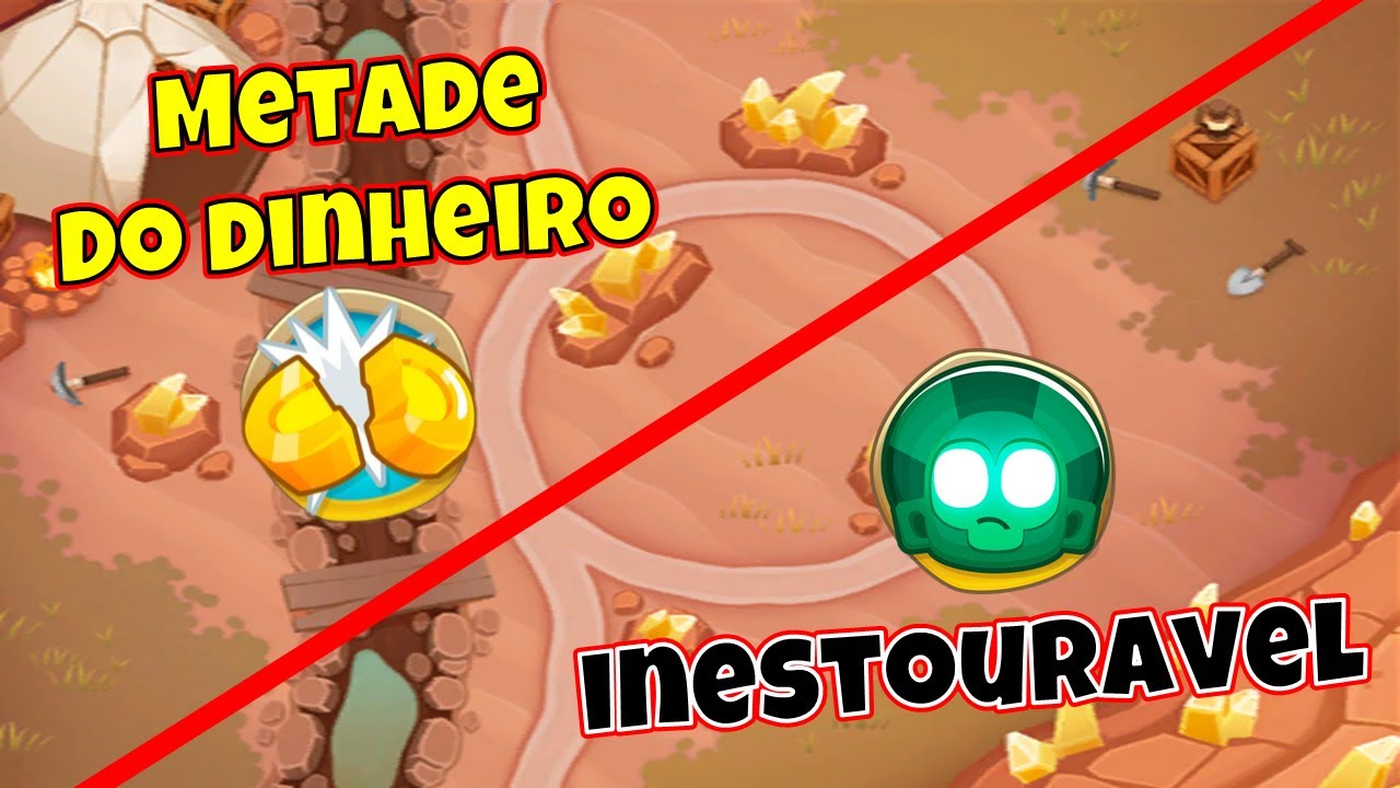 Metade do Dinheiro e Inestour&aacute;vel do Mapa Rodadas de 3 Minas! Guia - BTD6 - Bloons TD 6