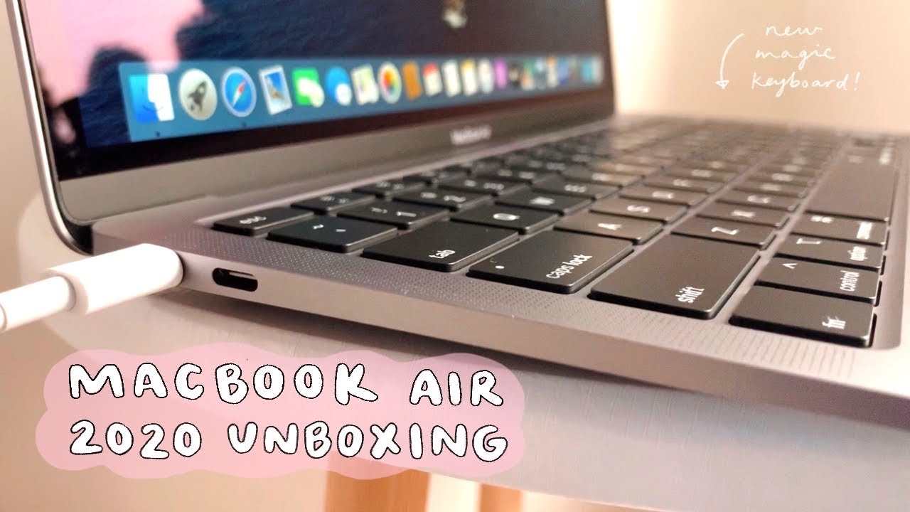 unboxing the macbook air 2020 (space gray) 💻 📦