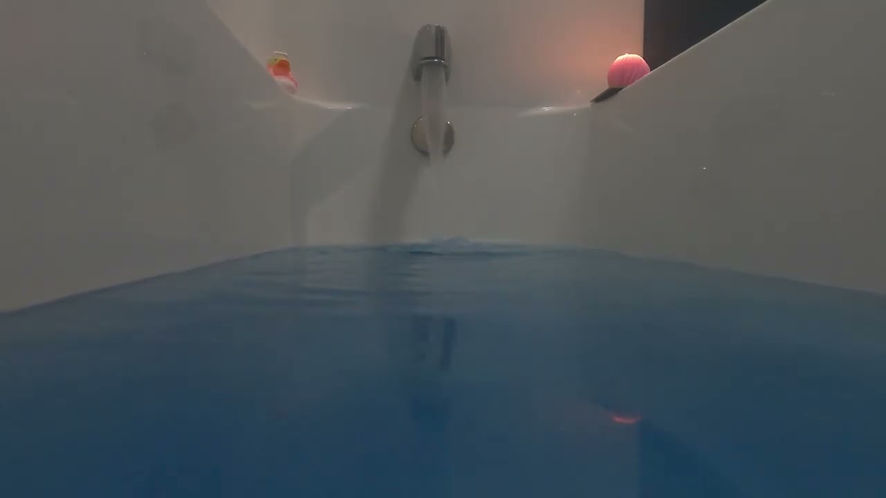 Bathtub Filling Sound - Inside Tub, blue water 💙- Sleep Sounds